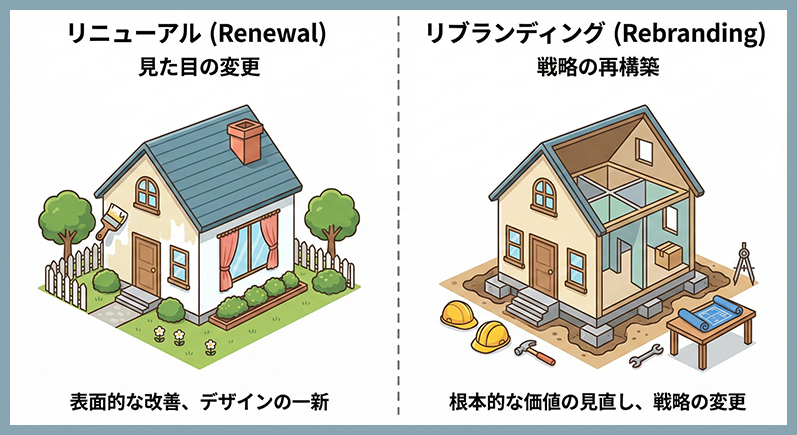 リブランディングのイメージ