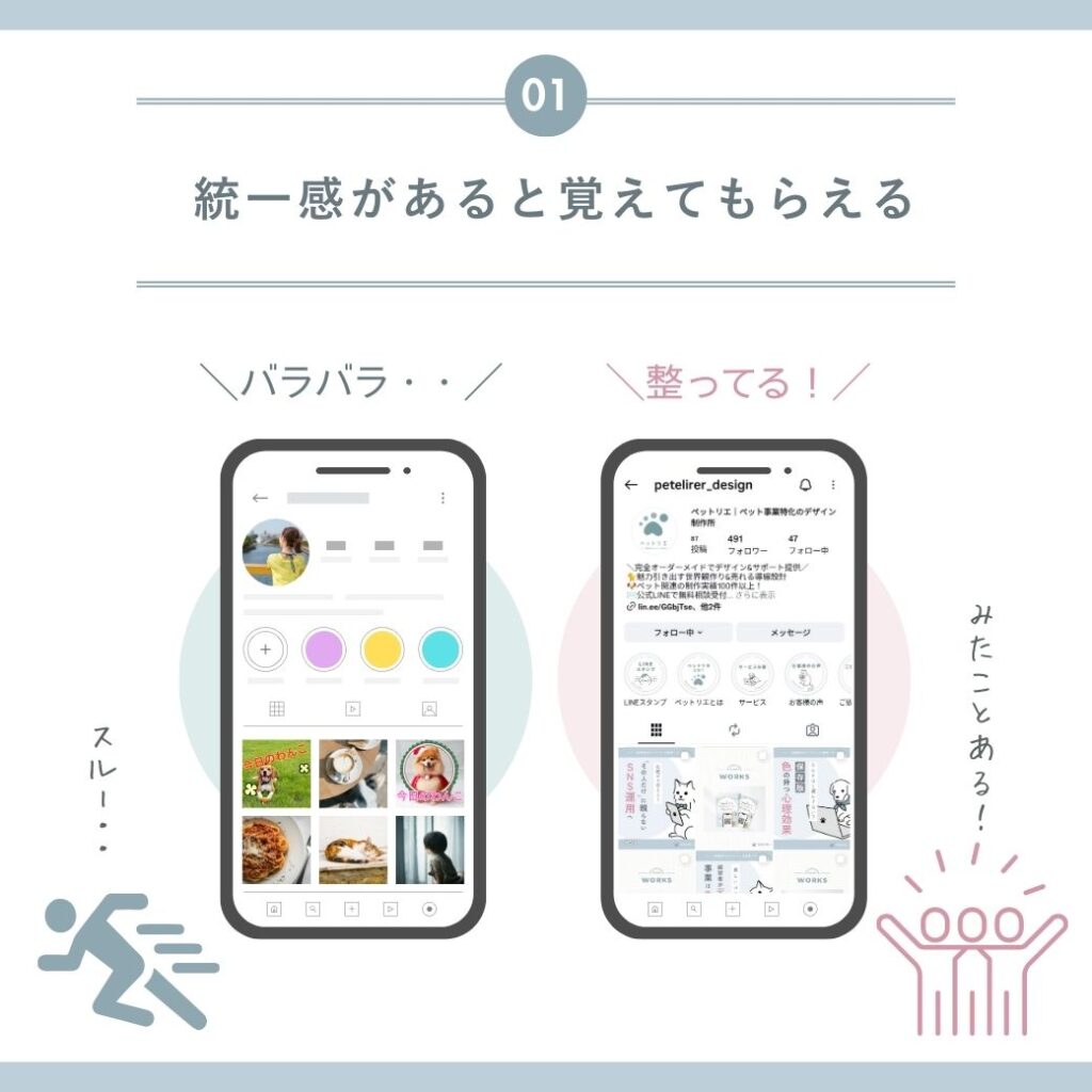 デザインの統一感