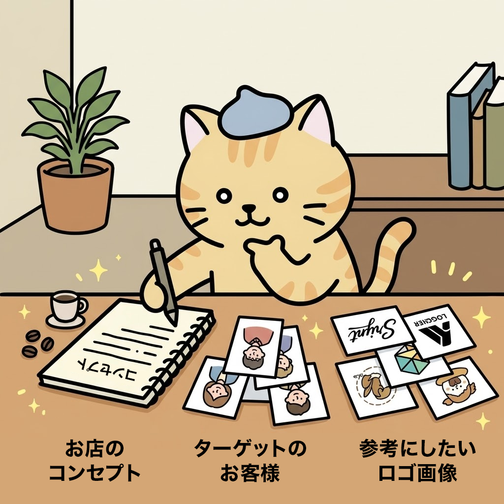 依頼前にコンセプト・ターゲット・好みの参考例を整理しておく