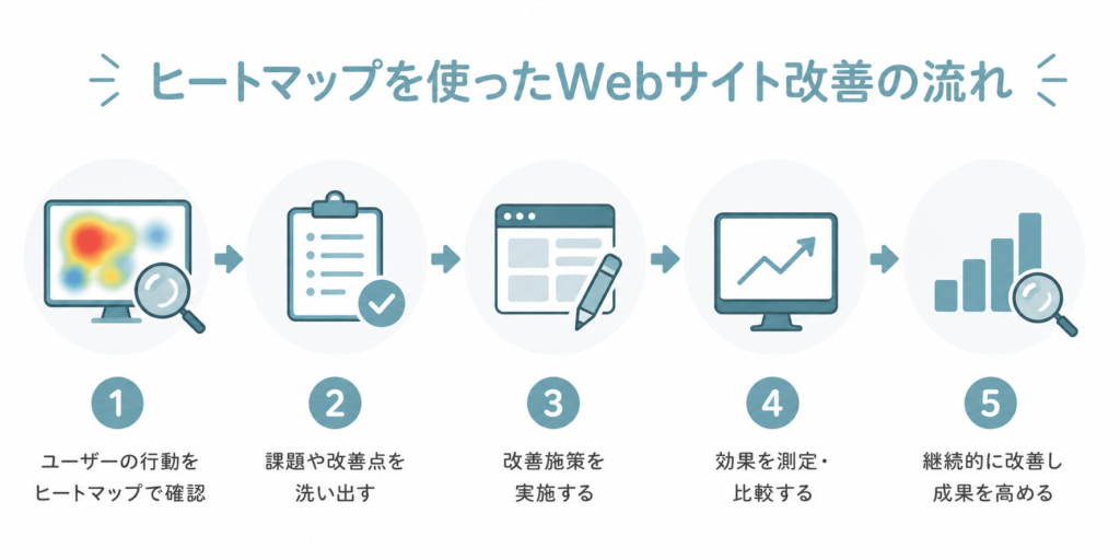 ヒートマップを使ったWebサイト改善の流れ