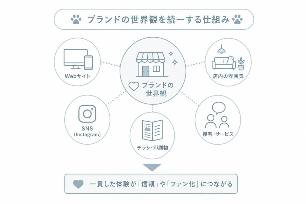 ブランドの世界観を統一する仕組み